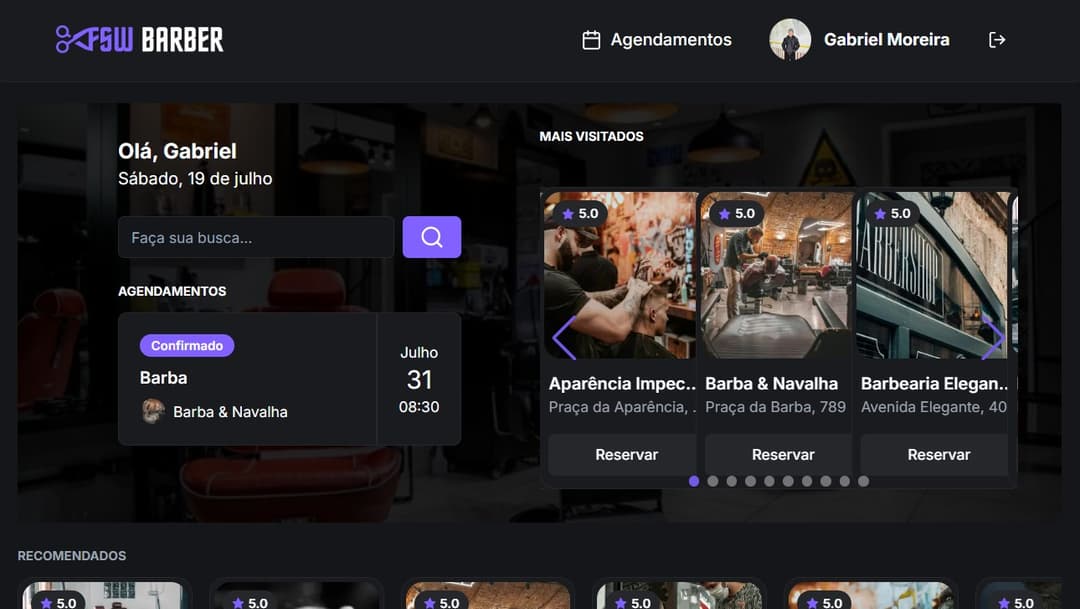 Imagem do projeto FSW Barber